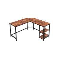 Boxxx ROHOVÝ PÍSACÍ STÔL, hnedá, čierna, 138/138/76 cm