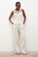 Answear.LAB pantaloni pentru femei, din in