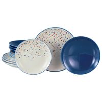 Creatable JEDÁLENSKÝ SERVIS Joy Blau-bunt 12-dielne