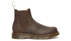 Dr. Martens 2976 Yellow Stich Leather Chelsea Boots Unisex - Obuv Dr. Martens - Hnědá - DM27486201-6 - Size: 6