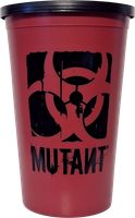 Mutant Jumbo Stadium Cup 600 ml červená-černá