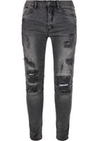 Men's Paneled Jeans Black