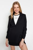 Trendyol Black Regular Blazer Jacket with Woven Lining