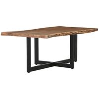 Landscape KONFERENČNÝ STOLÍK, čierna, farba akácie, drevo, kov, 115/65/45 cm