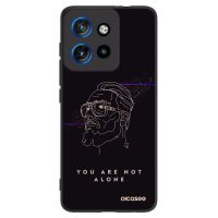 Silikónový čierny obal pre Motorola Edge 50 Neo - You are not alone