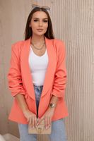 Elegant blazer with salmon lapels