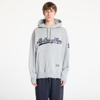 Φούτερ A BATHING APE Baseball Logo Relaxed Fit Pullover Hoodie UNISEX Gray M