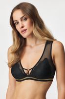 Grudnjak Luna Splendida Cherry Gold Stripe Bralette Push Up