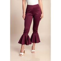Hose Mit Rüschen, Lila