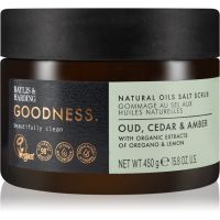 Baylis & Harding Goodness Oud, Cedar & Amber пілінг з вмістом солі для тіла 450 гр