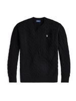 Ralph Lauren Pulover  crna / bijela