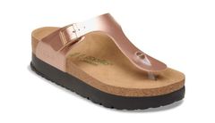 Birkenstock Gizeh Flex Platform Birko-Flor Regular Fit Electric Metallic Copper Dámske - Sandále Birkenstock - Gold - 1031235-4.5 - Size: 4.5