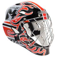 Hokejbalová maska ??Mylec MK3 Ultra Pro II, čierna-červená, Senior