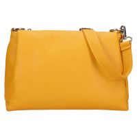 Női bőr crossbody kézitáska Italia Tamara - mustár