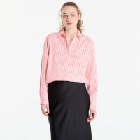 Koszula Guess Jeans Ls Tecla Oversized Shirt Pink/ White Stripe XS