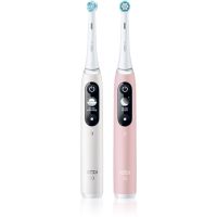 Oral B iO6 elektrische Zahnbürste DUO White & Pink Sand 2 St.