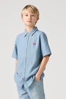 Detská bavlnená košeľa Levi's SS WOVEN SHIRT