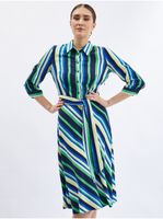 Orsay Green-Blue Women's Striped Shirt Dress - Women's