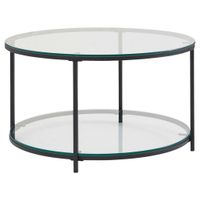 MID.YOU KONFERENČNÝ STOLÍK, čierna, sklo, 80/80/45 cm
