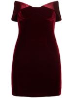 Strapless Velvet Mini Dress
