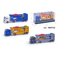 Sparkys Kovový model kamionu s návěsem 1:64 bilý tahač