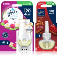 GLADE Electric scented oil Relaxing Zen + Warm Apple Pie вигідна упаковка 3 кс
