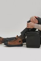 Estro: Brązowe wysokie trampki zimowe męskie