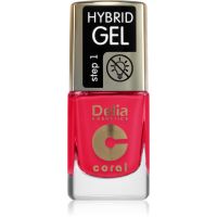 Delia Cosmetics Coral Nail Enamel Hybrid Gel lakier hybrydowy do paznokci odcień 148 11 ml