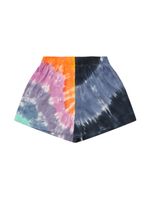 Tie Dyed Cotton Sweat Shorts