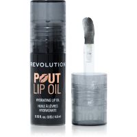 Revolution Pout Lip olejek do ust o działaniu nawilżającym odcień Midnight Black 4.6 ml