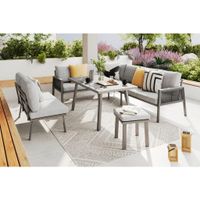 Ambia Garden JEDÁLENSKÁ TERASOVÁ SÚPRAVA kov, textil