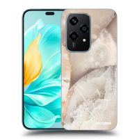Silikónový čierny obal pre Honor 200 Lite - Cream marble