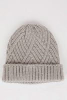 DEFACTO Girl's Basic Plain Knitted Beanie