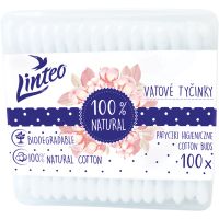 Linteo Natural Wattestäbchen Box 100 St.