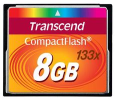 TRANSCEND Compact Flash 8 GB (133x)