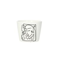 Ozdobný květináč Face II výška 8cm