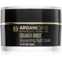 Arganicare Collagen Boost Rejuvenating Night Cream nočný vyhladzujúci krém 50 ml