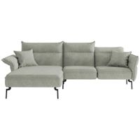 Livetastic ROHOVÁ SEDACIA SÚPRAVA, textil, svetlosivá