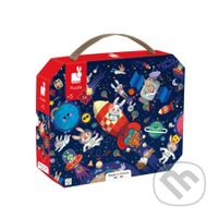 Raketa vo vesmíre (Janod Puzzle v kufríku) - puzzle z kategorie 15 - 60 dílků