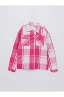 LC Waikiki Plaid Long Sleeve Girl's Shirt Jacket