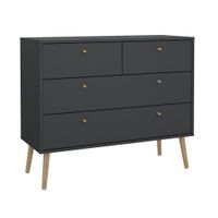 Best Price KOMODA, sivá, 98,7/81,7/39,1 cm