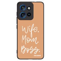 Silikónový čierny obal pre Motorola Edge 50 Neo - Boss Mama