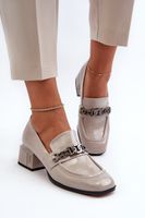 Patent leather pumps grey S.Barski