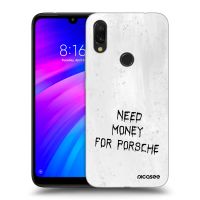 Silikónový čierny obal pre Xiaomi Redmi 7 - White Fuel