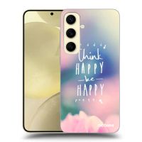 Silikónový čierny obal pre Samsung Galaxy S24 S921B 5G - Mysli pozitívne!