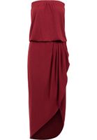 Women's Bandeau Dress Burgundy
