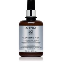 Apivita Cleansing Milk Face & Eyes tisztító tej 3 in 1 az arcra és a szemekre 300 ml