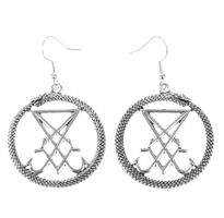 kolczyki Sigil Of Lucifer Silver