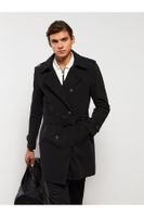 LC Waikiki Men's Slim Fit Jacket Collar Gabardine Trench Coat