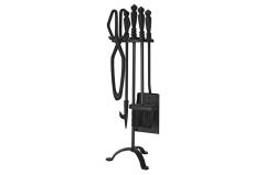 Sada kutáč Homefire FT24B, ku krbu, 4 dielna, čierna, 60 cm